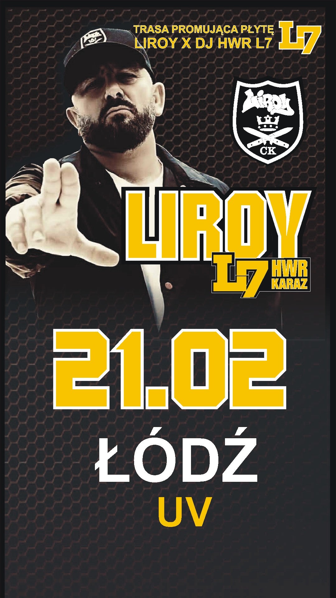 POWRÓT SCYZORYKA: LIROY + HWR & KARAZ W ŁODZI! KLUB UV