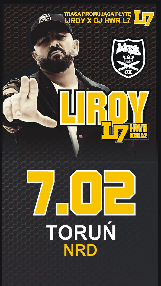POWRÓT SCYZORYKA: LIROY + HWR & KARAZ W TORUNIU ! KLUB NRD