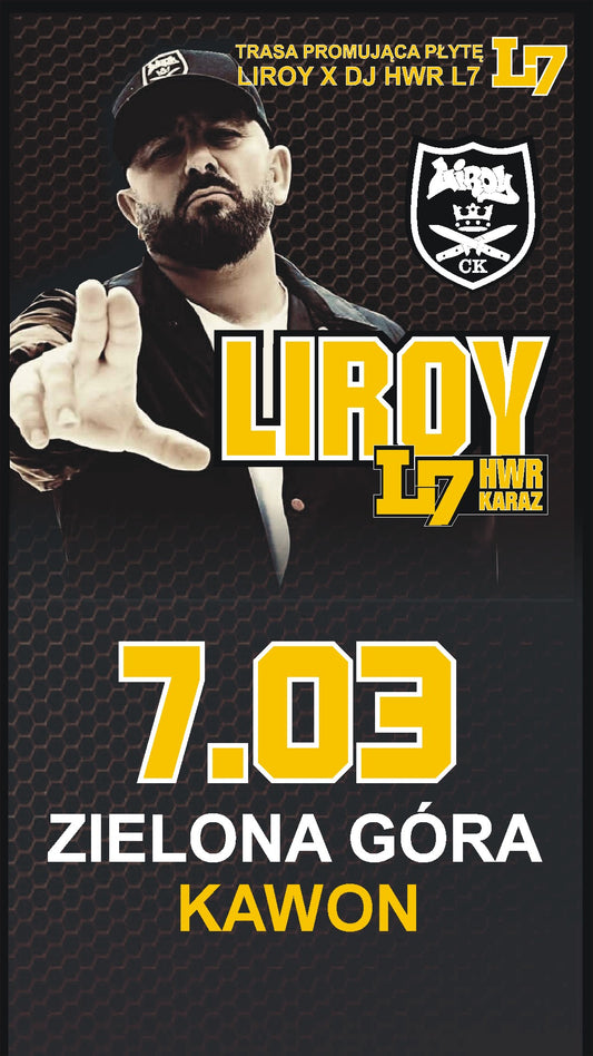 POWRÓT SCYZORYKA: LIROY + HWR & KARAZ W ZIELONEJ GÓRZE! KLUB KAWON