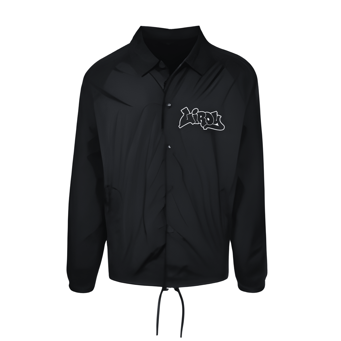 LiROY Klasyk Snap Front Jacket (Czarna) – Oficjalna Kurtka Merch