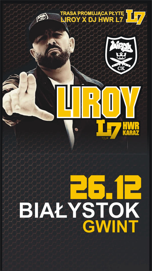 POWRÓT SCYZORYKA: LIROY + HWR & KARAZ W BIAŁYMSTOKU! KLUB GWINT