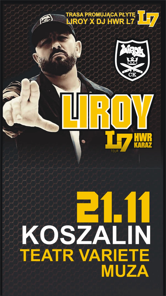 POWRÓT SCYZORYKA: LIROY + HWR & KARAZ W KOSZALINIE! KLUB MUZA