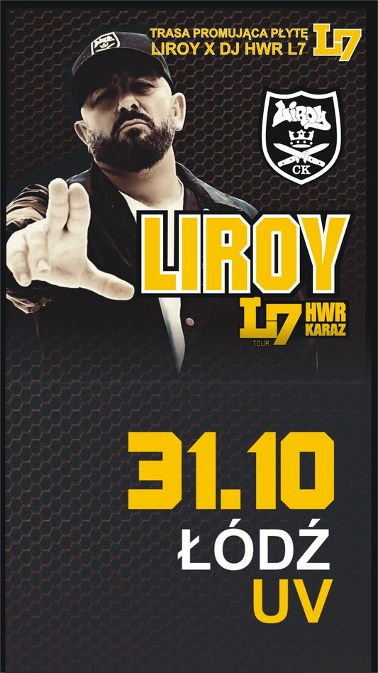 POWRÓT SCYZORYKA: LIROY + HWR & KARAZ W ŁODZI! KLUB UV