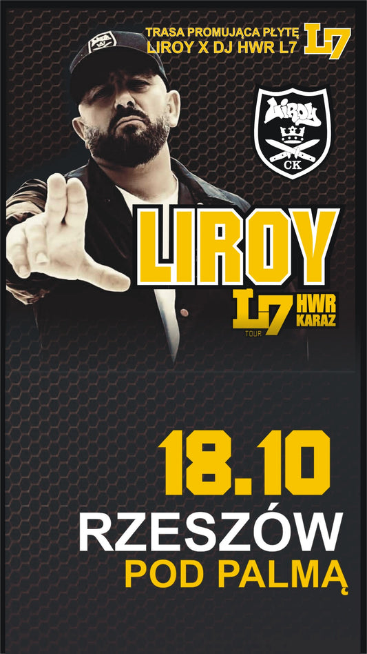 POWRÓT SCYZORYKA: LIROY + HWR & KARAZ W RZESZOWIE! KLUB POD PALMĄ