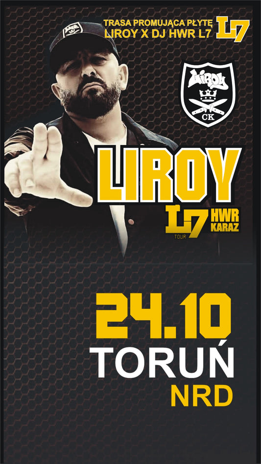 POWRÓT SCYZORYKA: LIROY + HWR & KARAZ W TORUNIU ! KLUB NRD