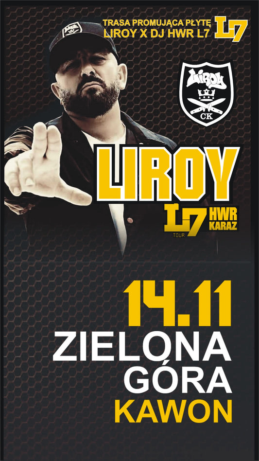 POWRÓT SCYZORYKA: LIROY + HWR & KARAZ W ZIELONEJ GÓRZE! KLUB KAWON